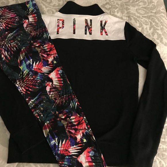 PINK Victoria's Secret Tops - ⭐️VSPink Ultimate”Tropical Palm”Set Size-S(?M)⭐️